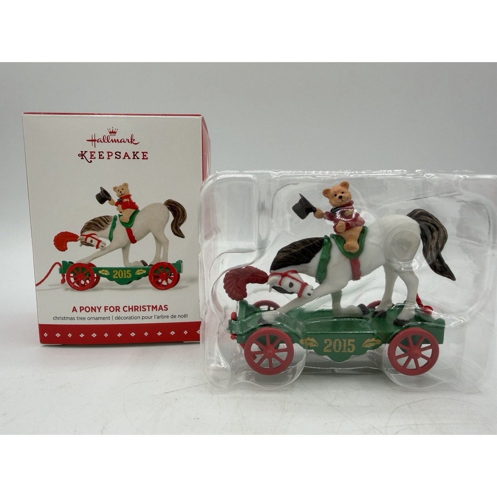 🐴🎄 Hallmark‎ Keepsake Ornament – A Pony For Christmas (2015) NOS ✨🎁